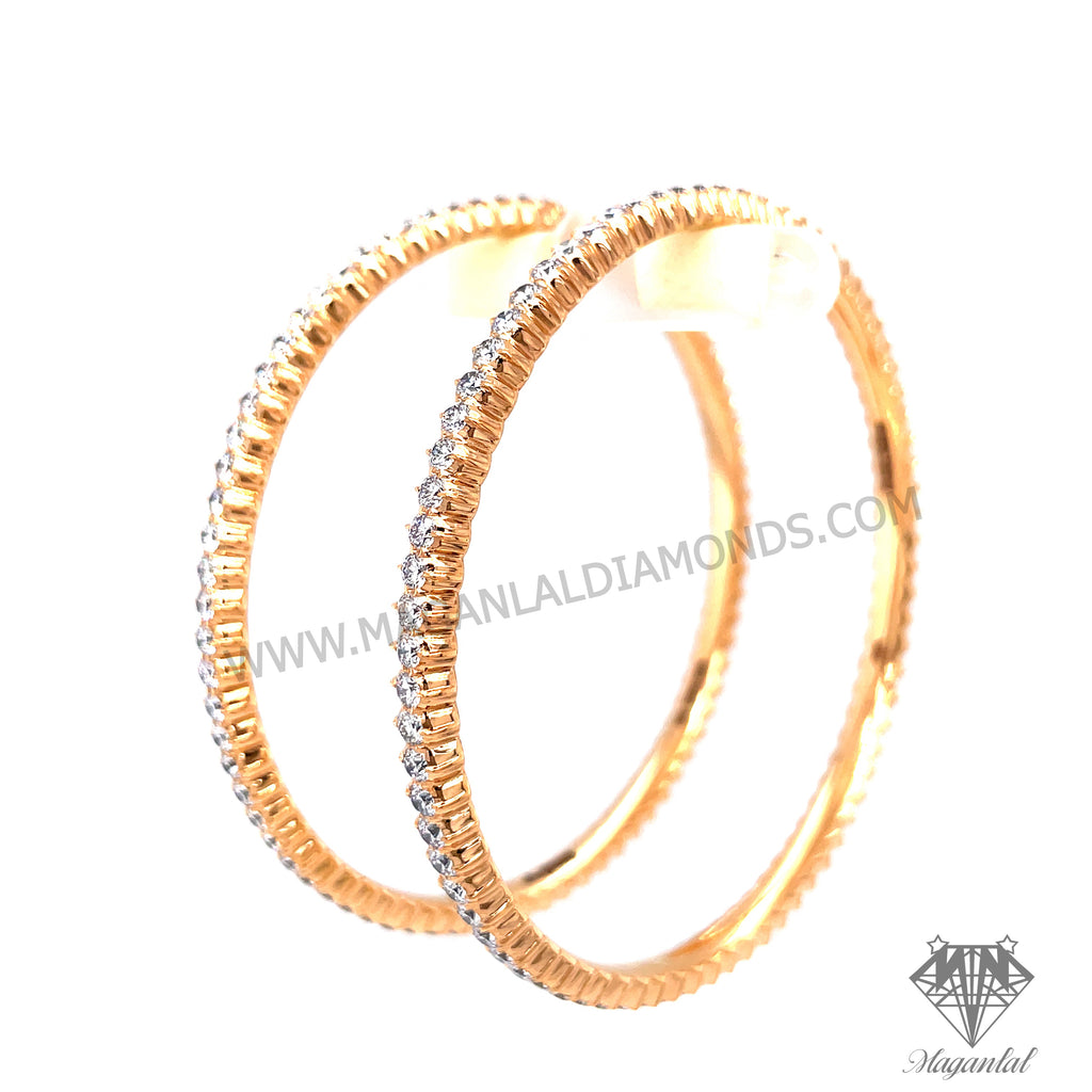 EKANTA SINGLE LINE DIAMOND BANGLES