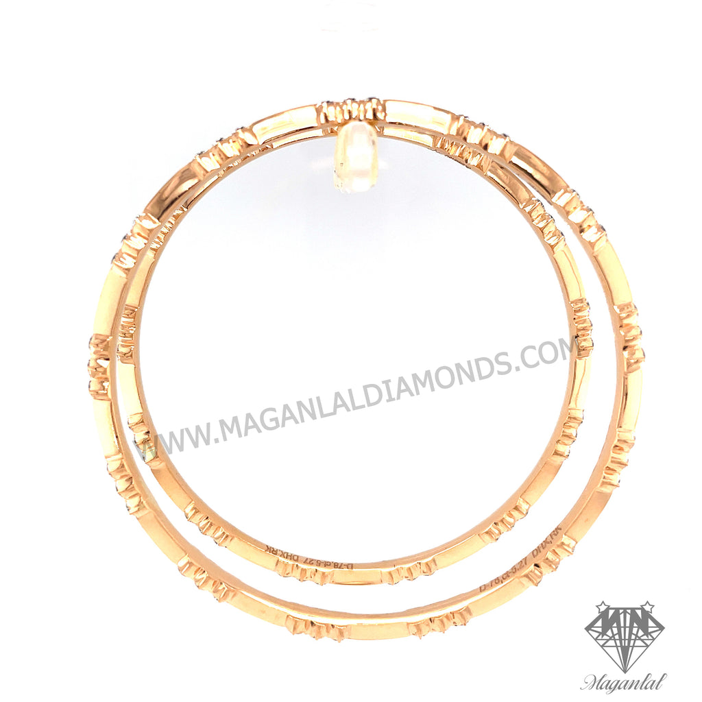 PADMA TRI DIAMOND BANGLES