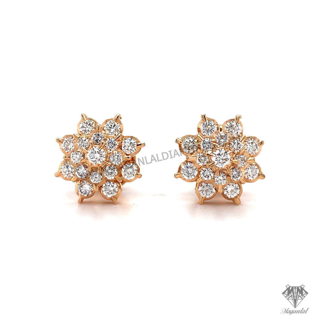 Three Stone Multi-Shape Diamond Drop Earrings | Verstolo